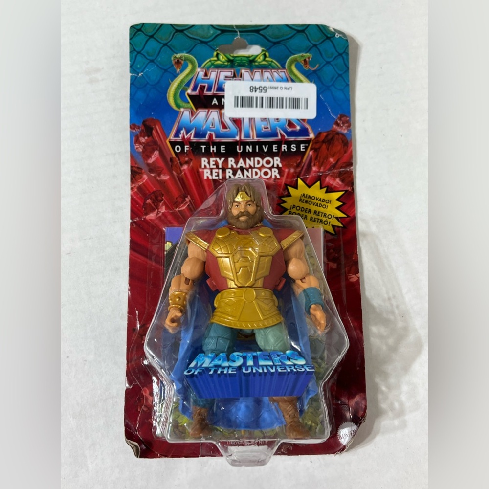 NEW Masters of the Universe He-Man Rey Randor Portuguese Action Figure 5.5”
